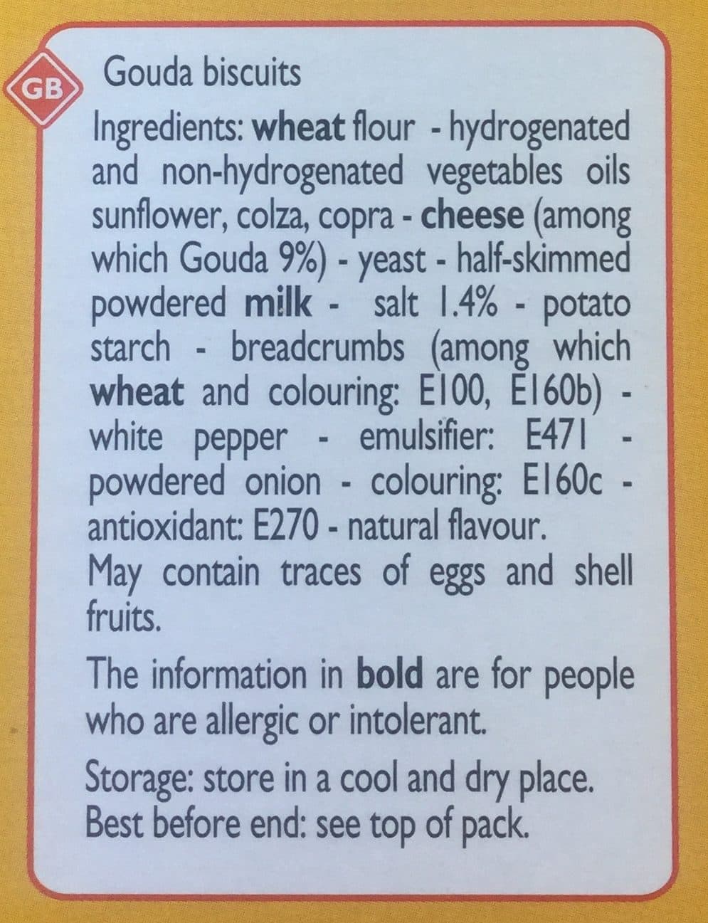 Leader Price Biscuits saveur Gouda packshot
