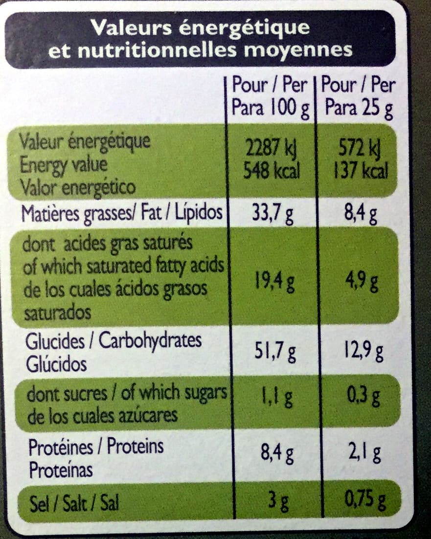 Leader Price Palmiers saveur Olives noires packshot