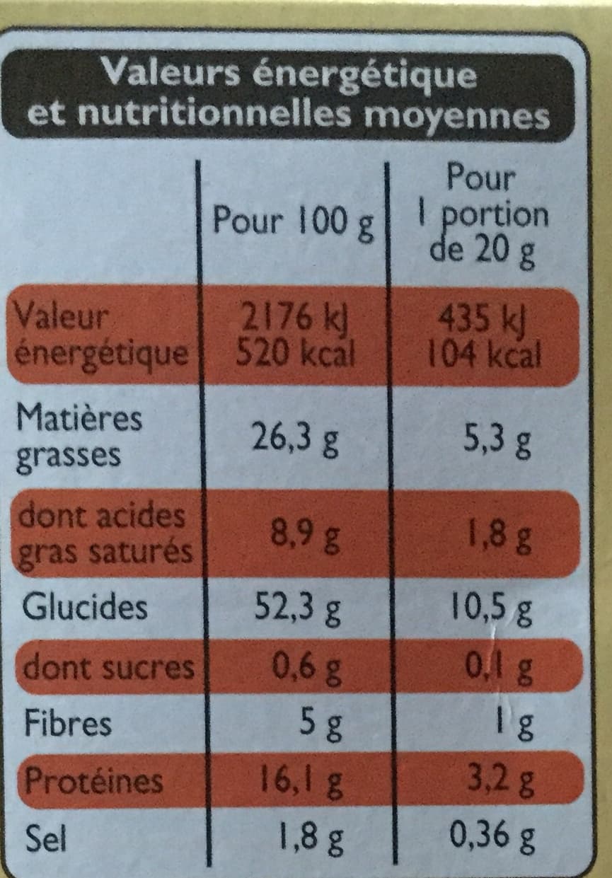 Leader Price Crackers fromages & graines packshot