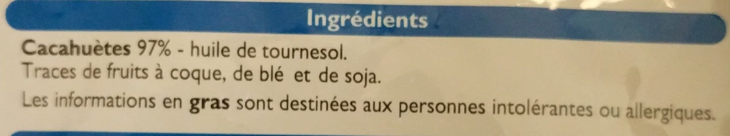 Leader Price cacahuète grillé sans sel ajouté packshot