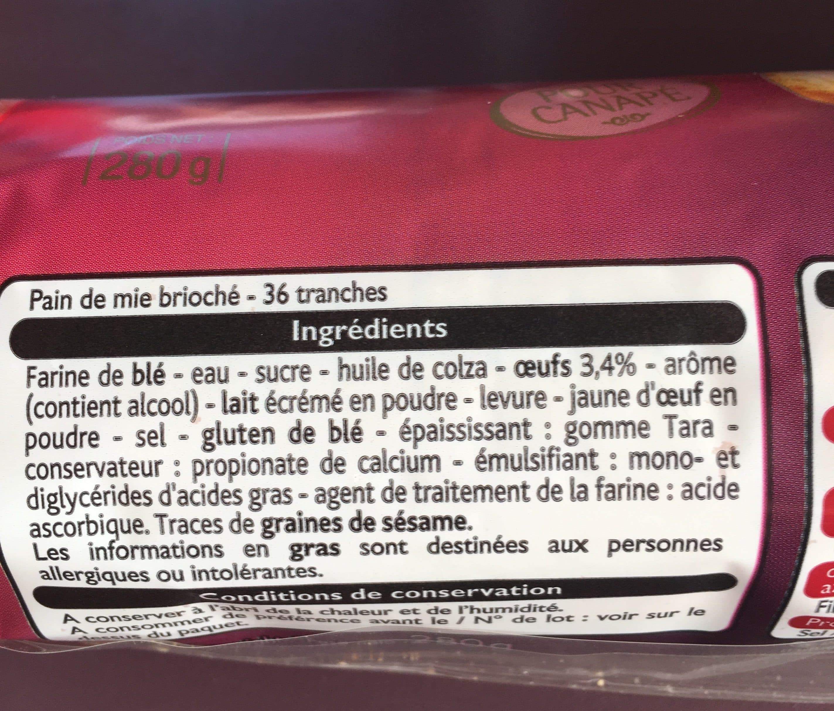 Leader Price Toasts brioches packshot