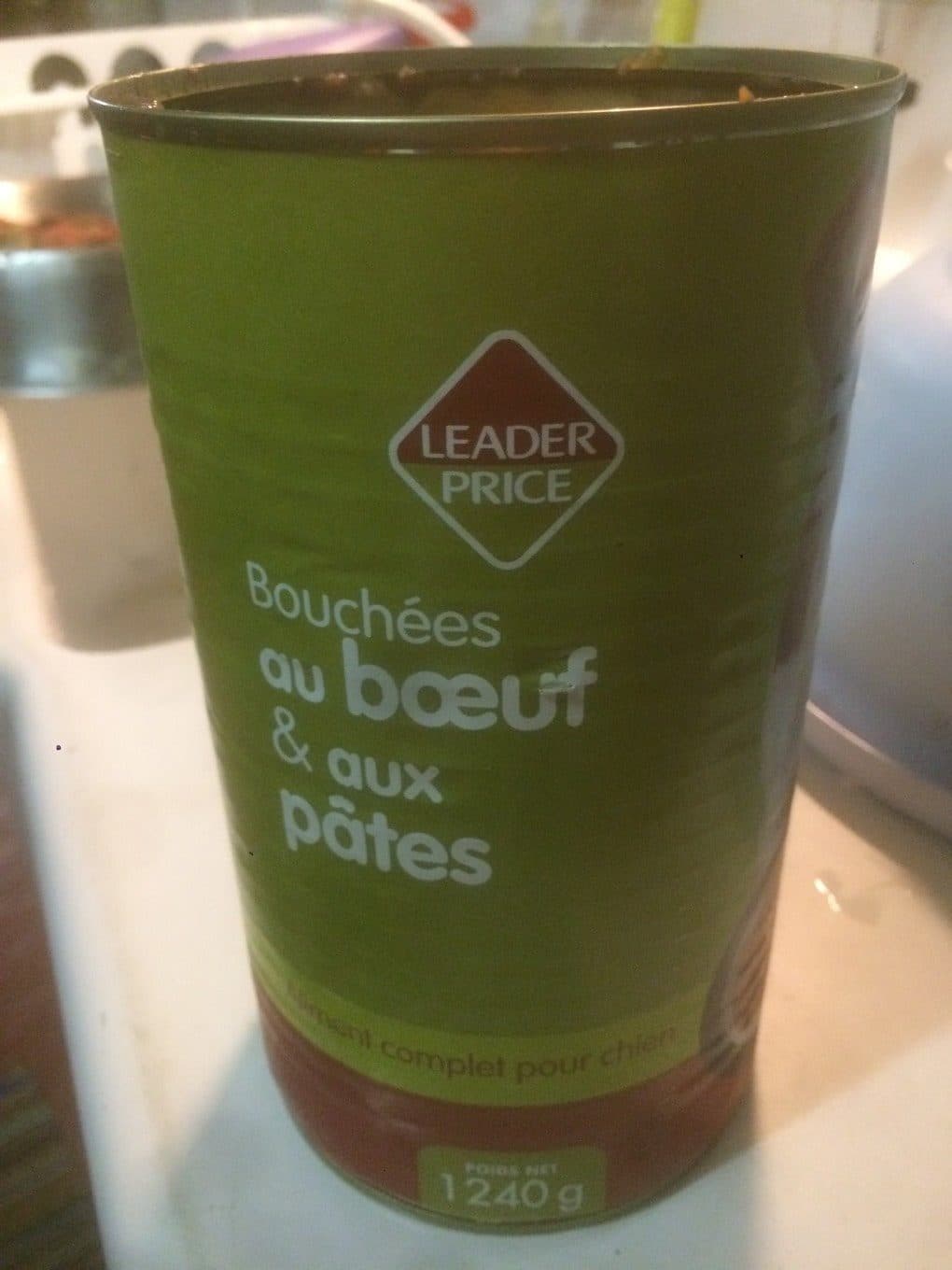 Leader Price Bouchées au boeuf et aux pâtes packshot