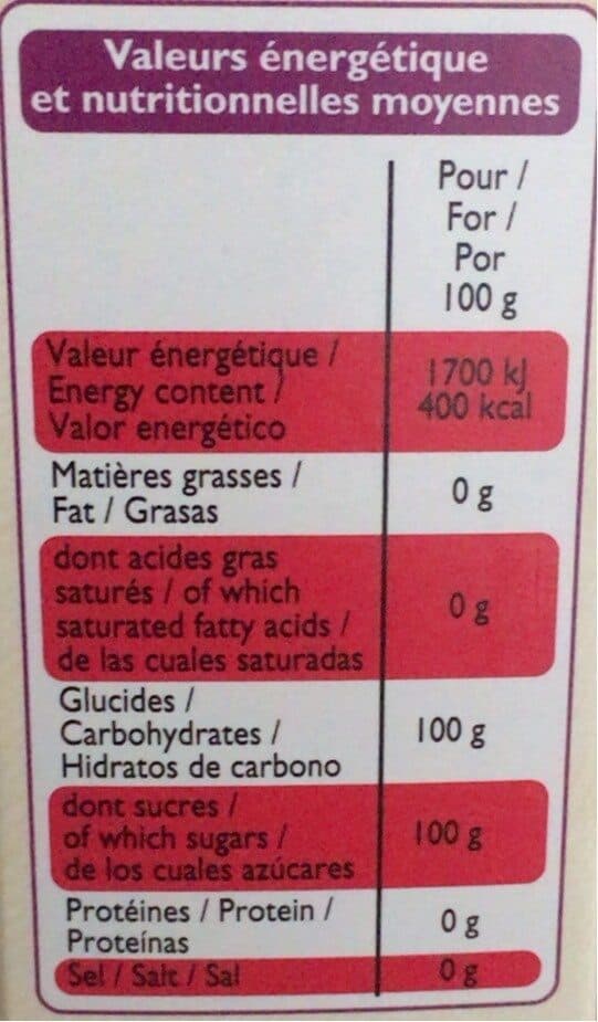 Leader Price Sucre en poudre packshot