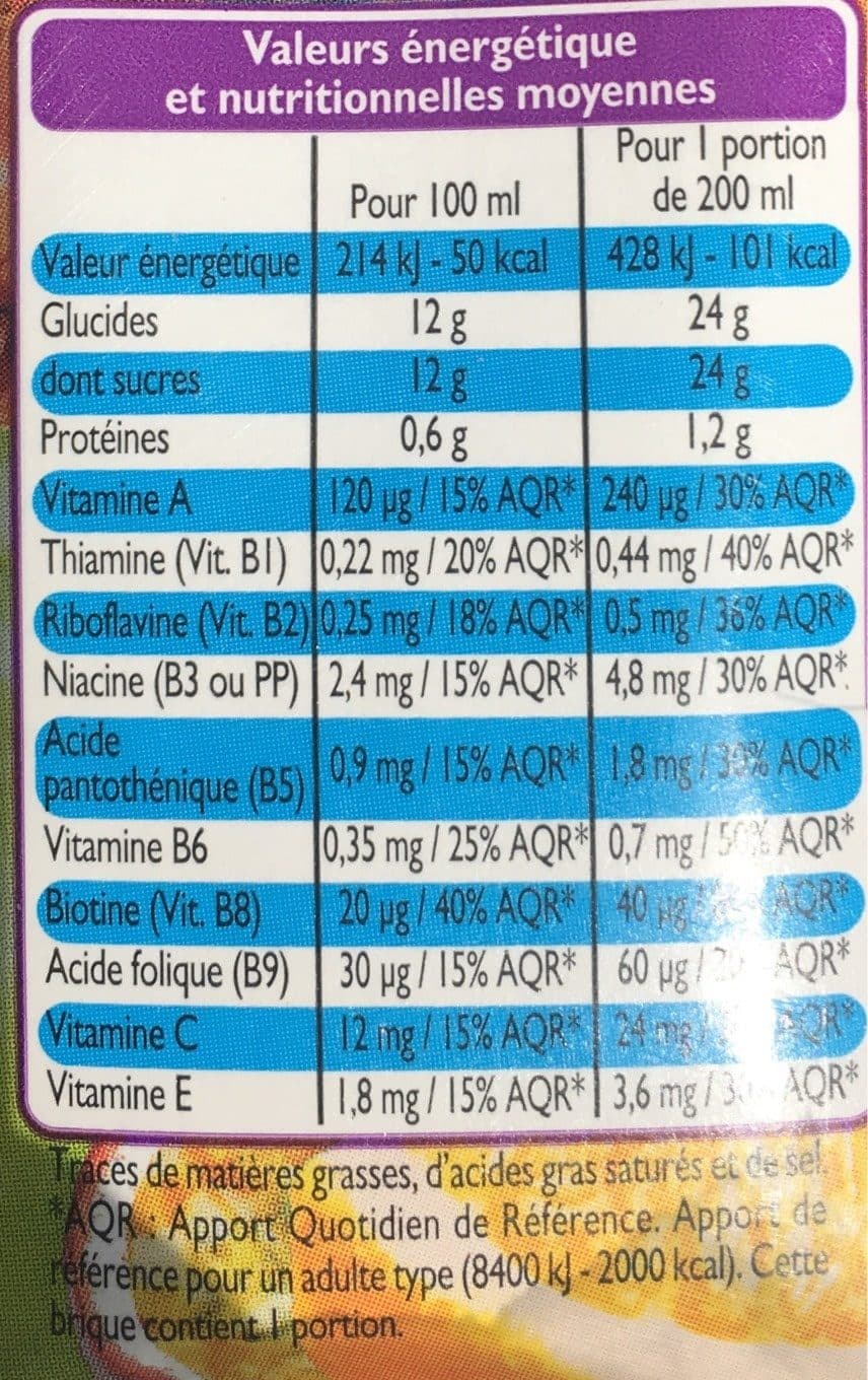Leader Price Nectar multifruits tropical packshot