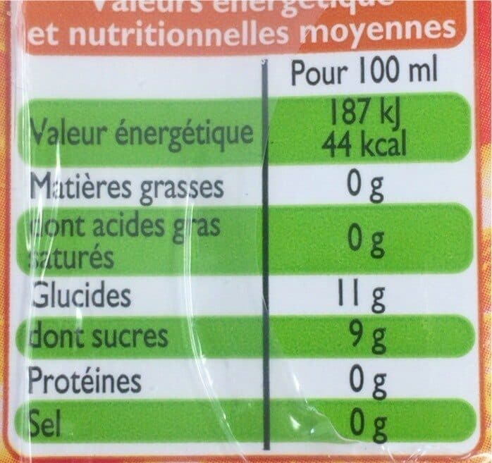 Leader Price Jus d'orange Des Caraïbes packshot