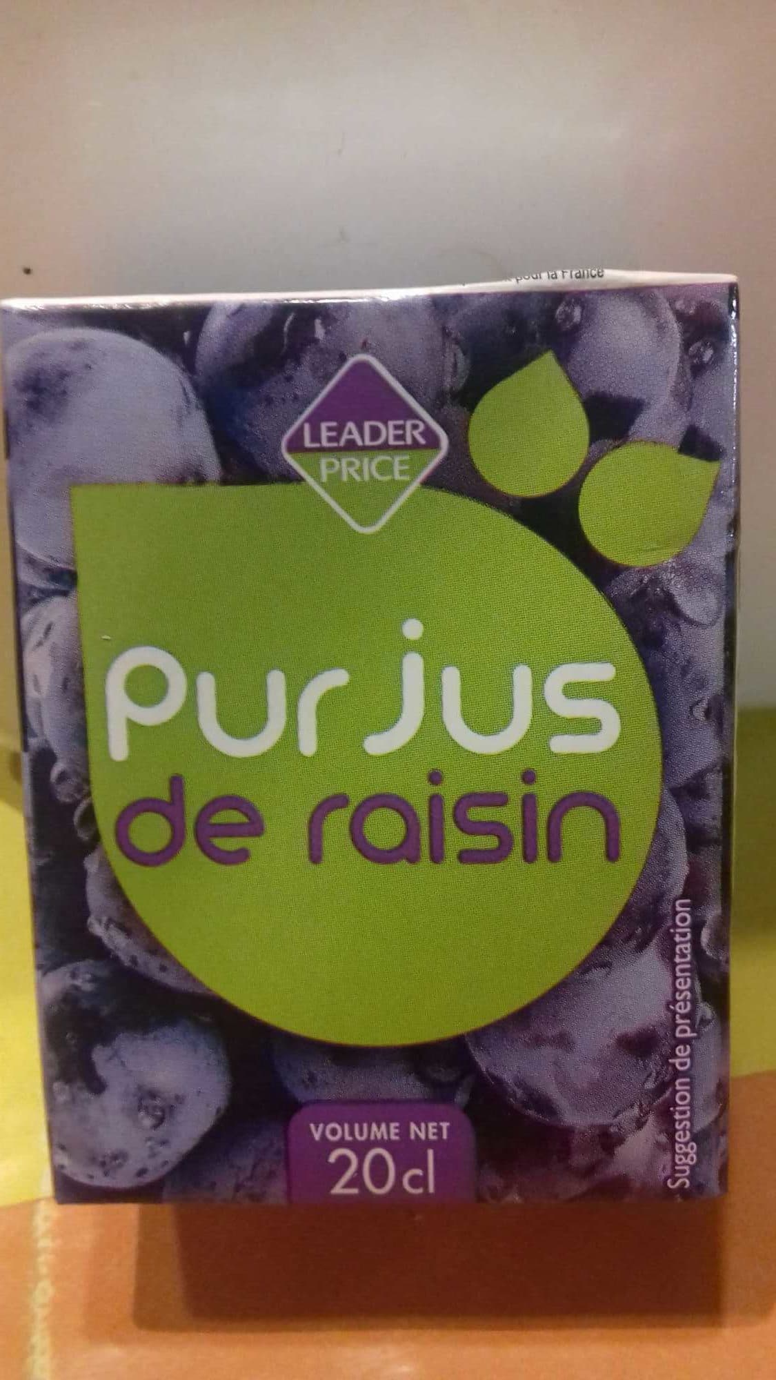 Leader Price Jus de Raisin packshot