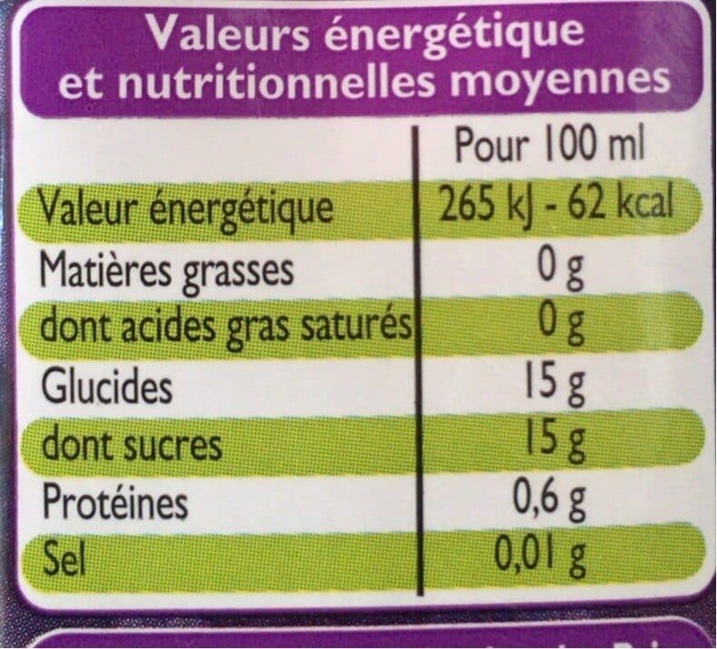 Leader Price Jus de Raisin packshot