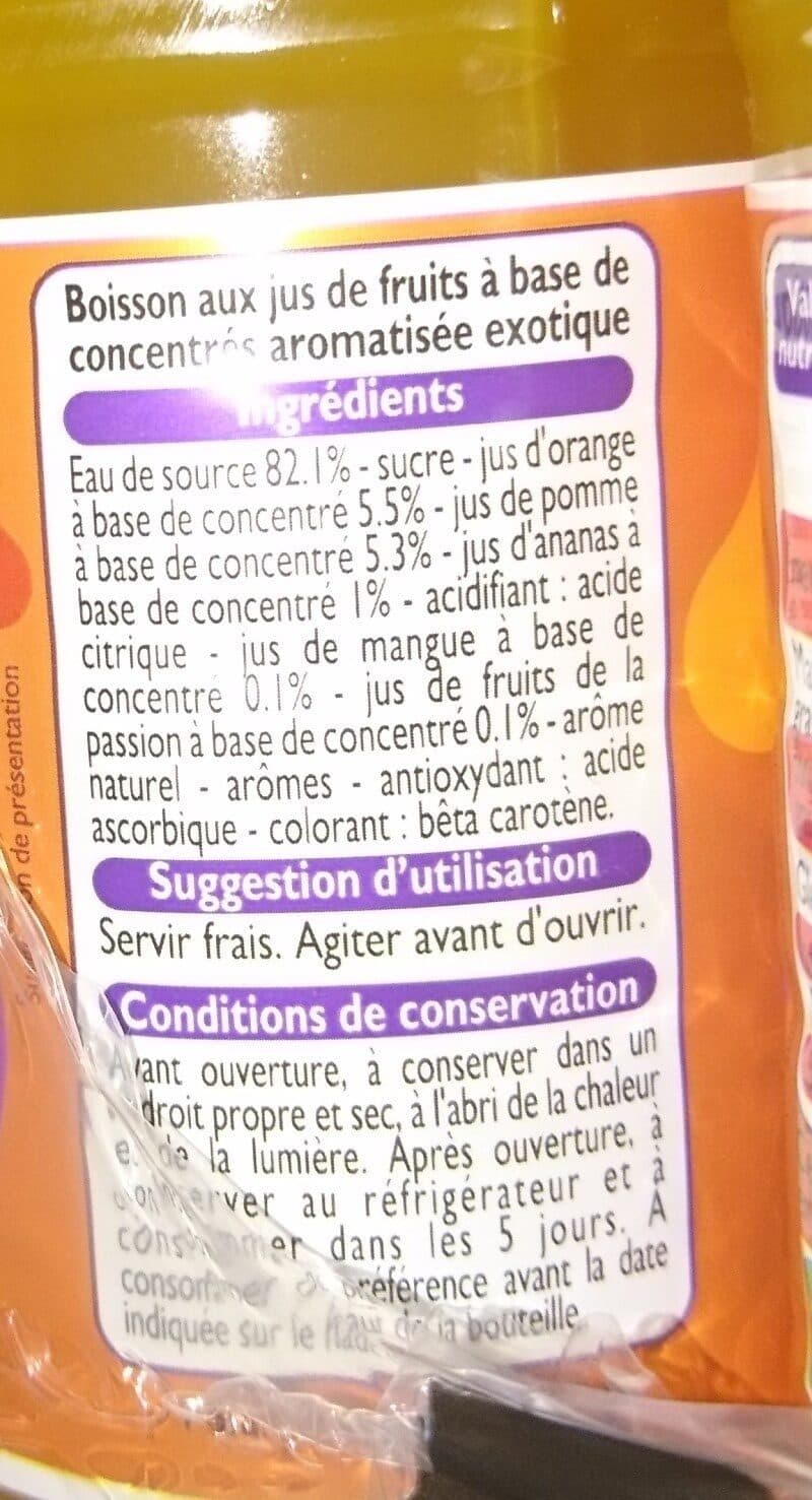 Leader Price Boisson fruits exotiques packshot