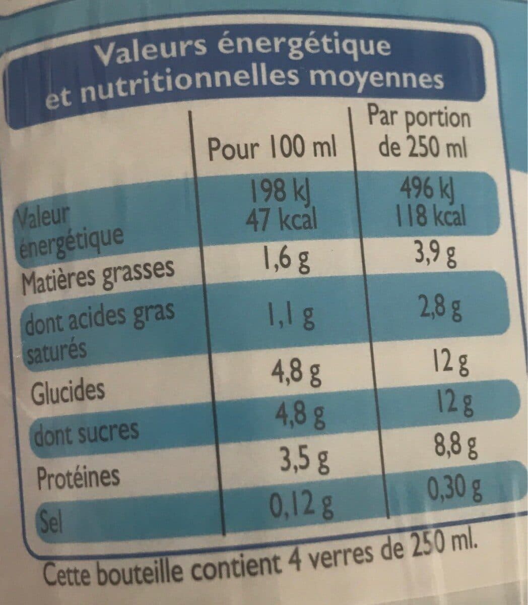 Leader Price Lait demi écrémé packshot