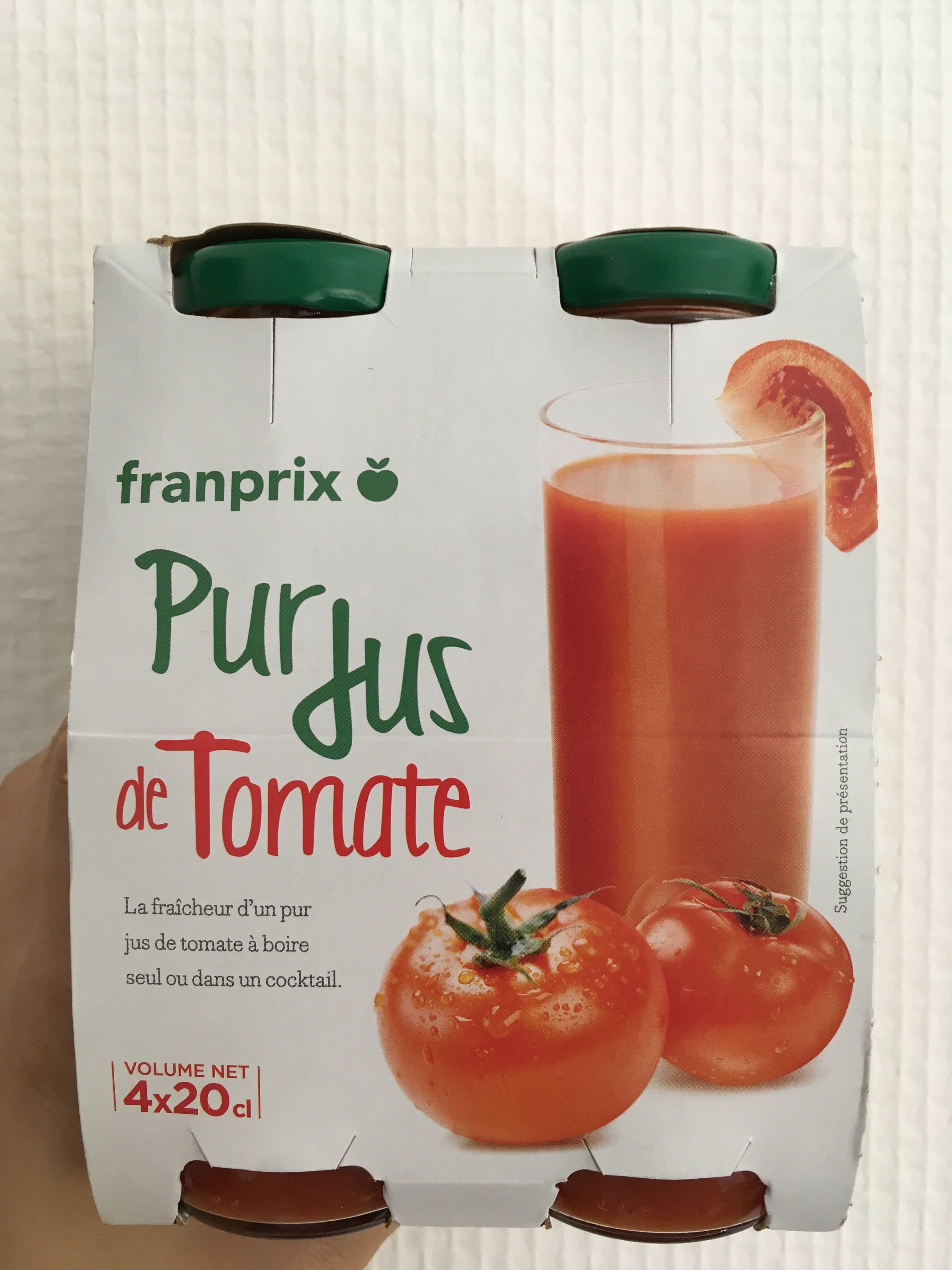 Franprix Pur jus de tomate packshot