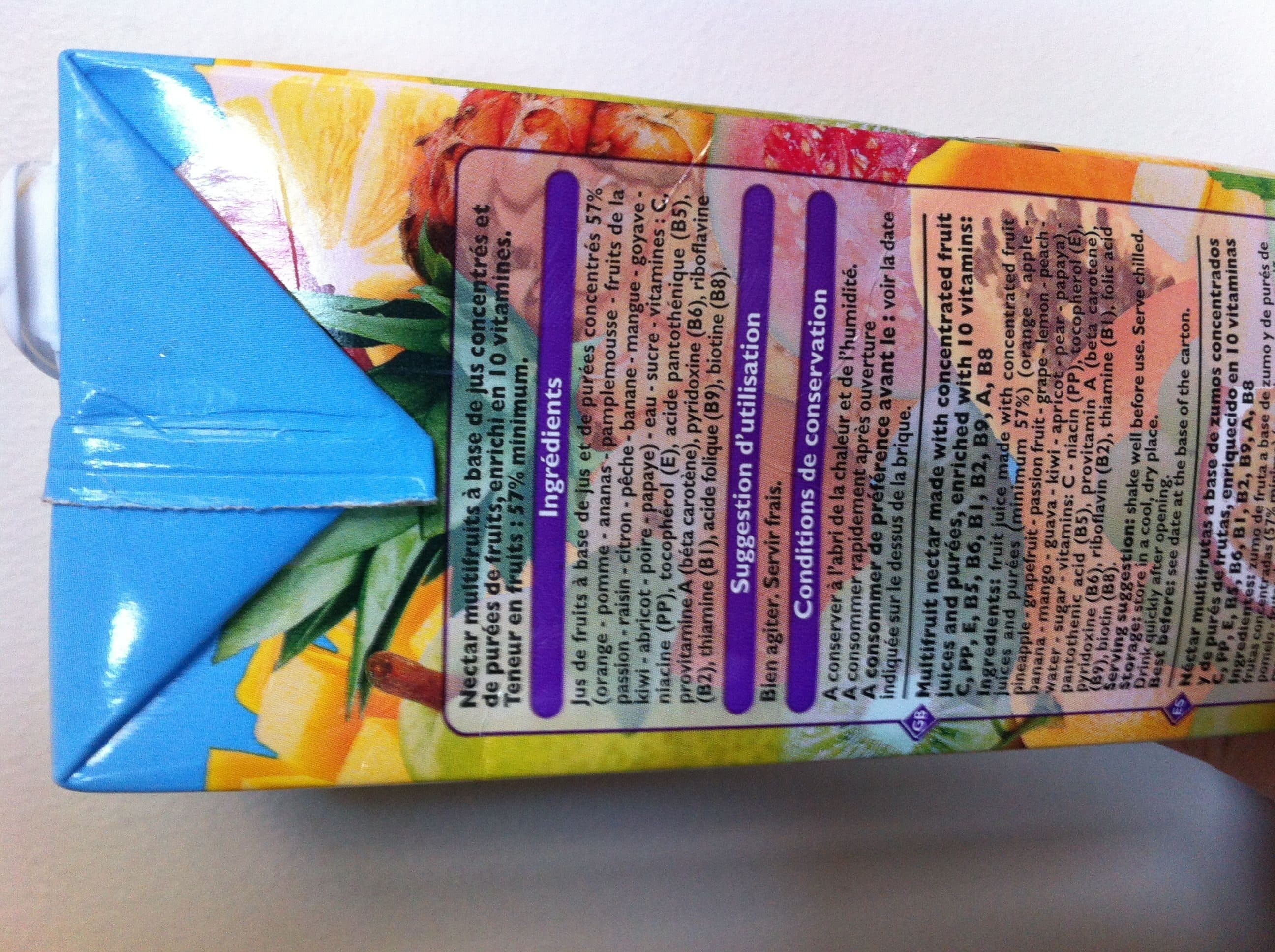 Leader Price Nectar Multifruits Tropical packshot