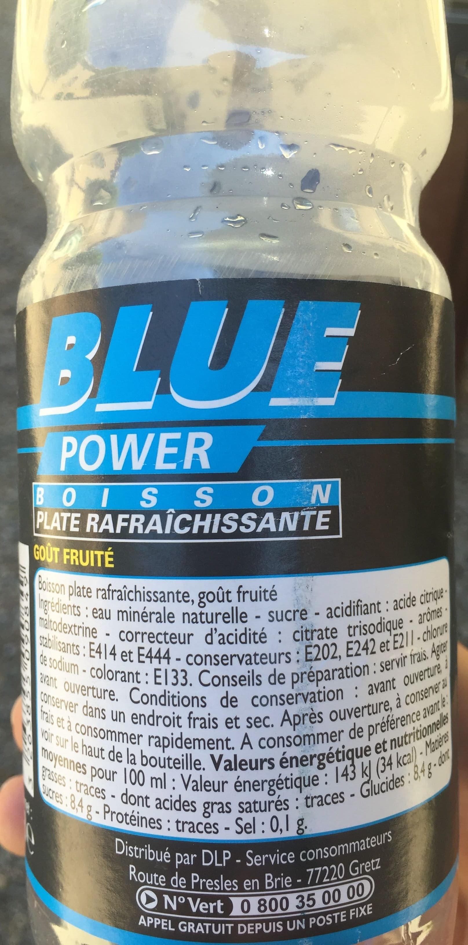 Blue Power Boisson rafraichissante goût fruité packshot