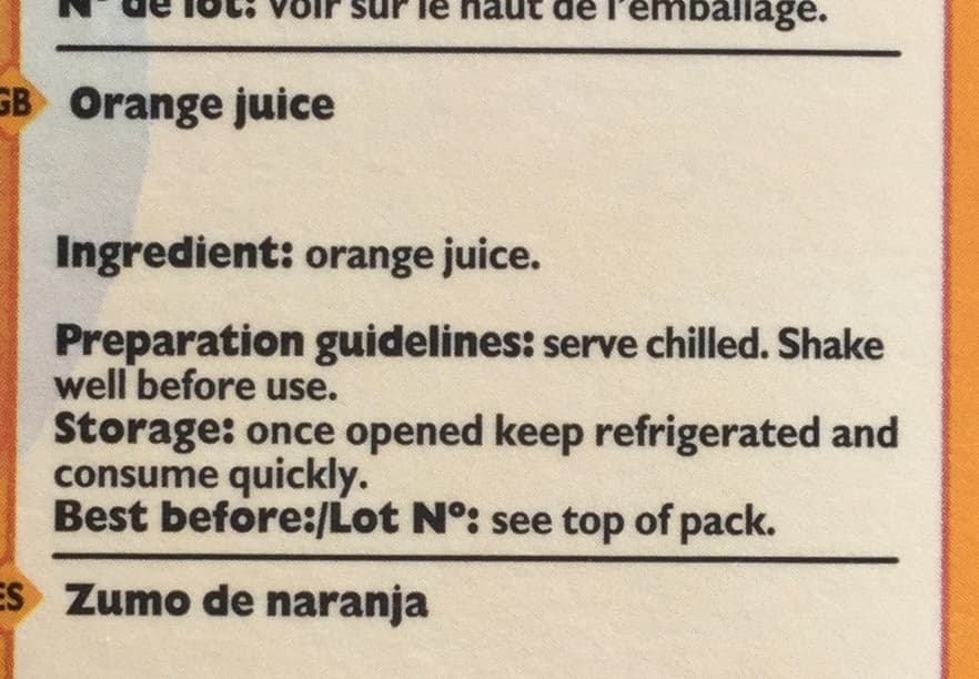 Leader Price 100 % jus d'orange packshot