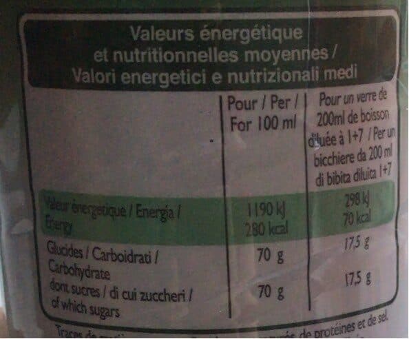 Leader Price Sirop de menthe packshot