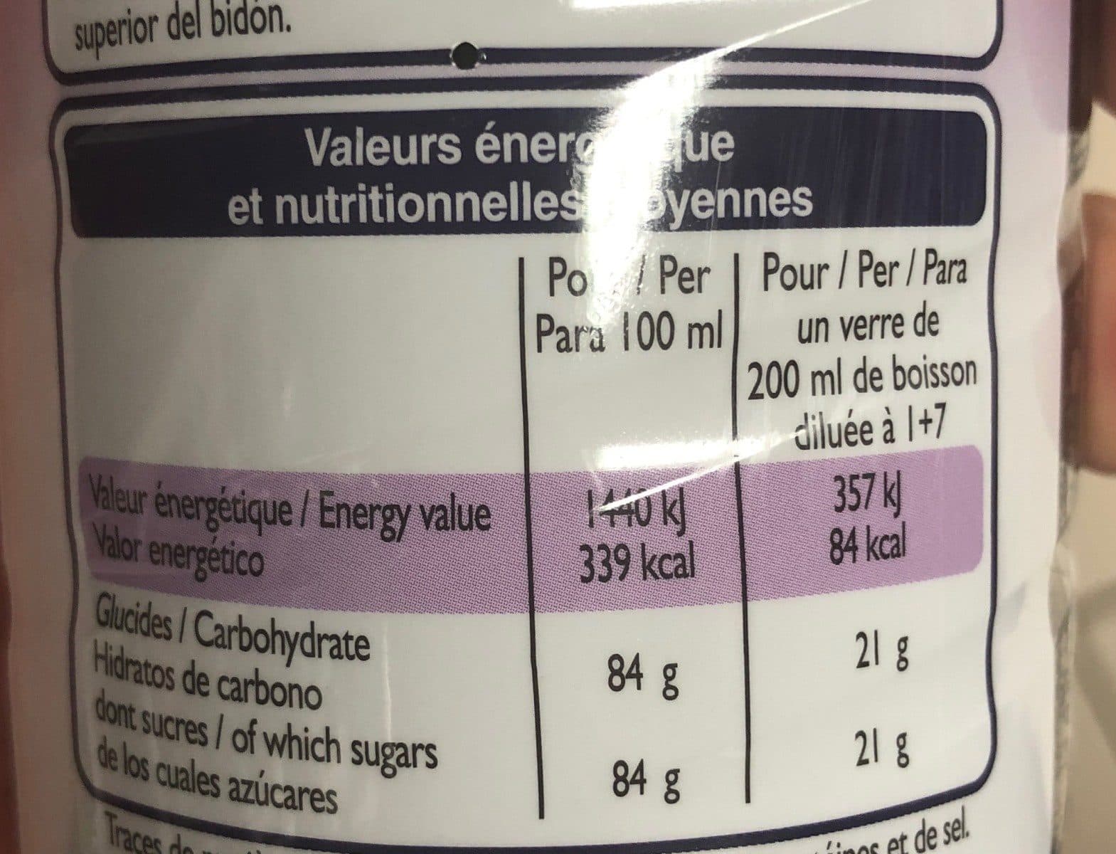 Leader Price Sirop de cassis packshot