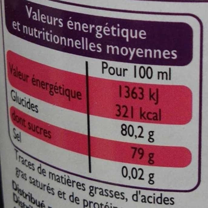 Leader Price Sirop framboise violette packshot