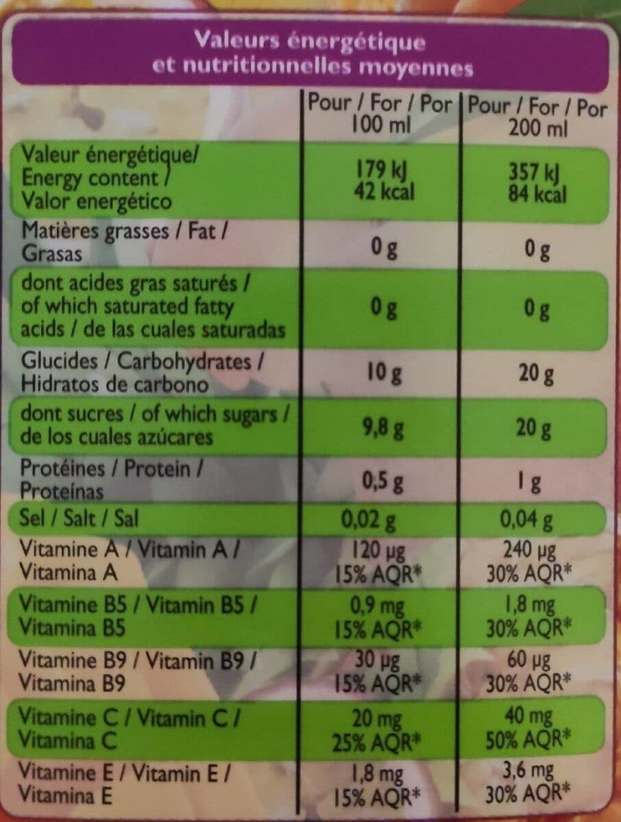 Leader Price Jus multifruits 5 vitamines packshot