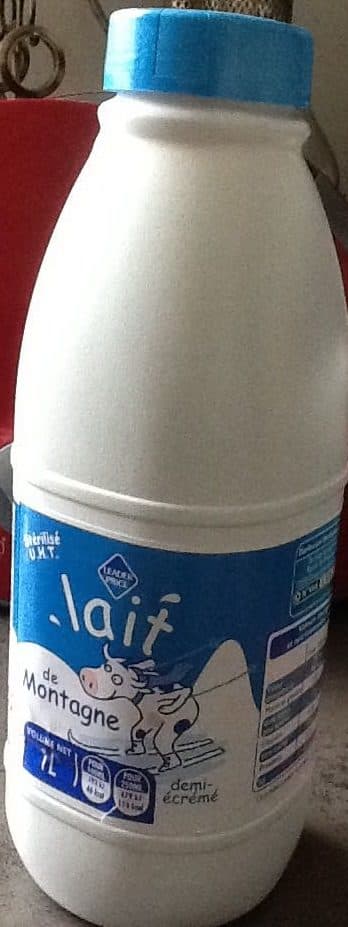 Leader Price Lait Demi-Écrémé packshot