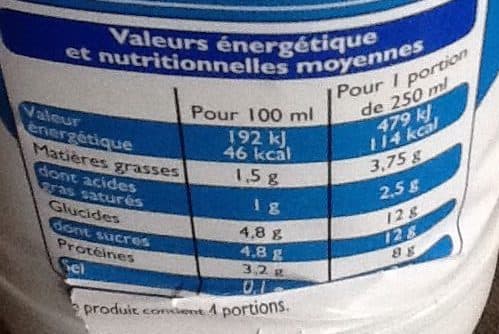 Leader Price Lait Demi-Écrémé packshot