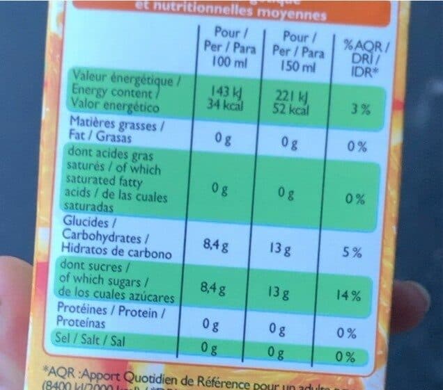 Leader Price Jus d'orange à base de concentré packshot