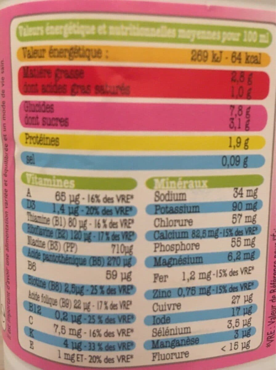 Open Food Facts Lait packshot