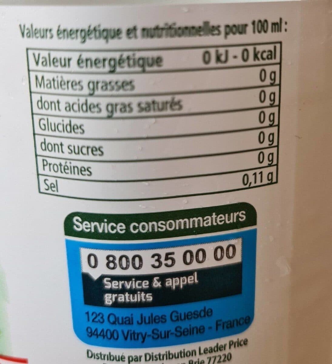 Leader Price Saveur Menthe packshot