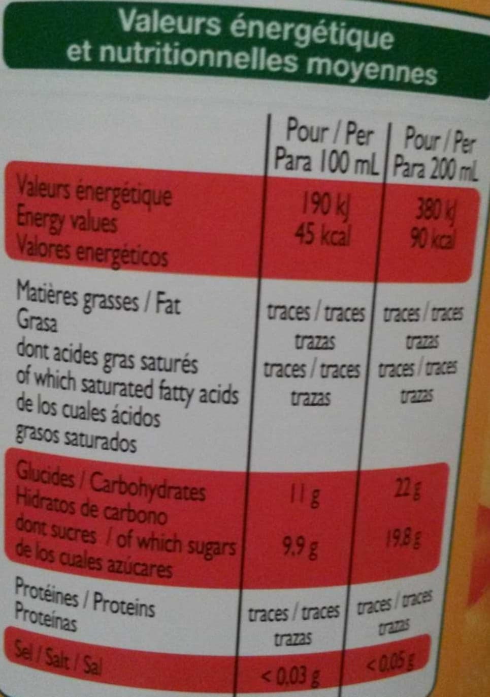Leader Price Nectar de Mangue packshot