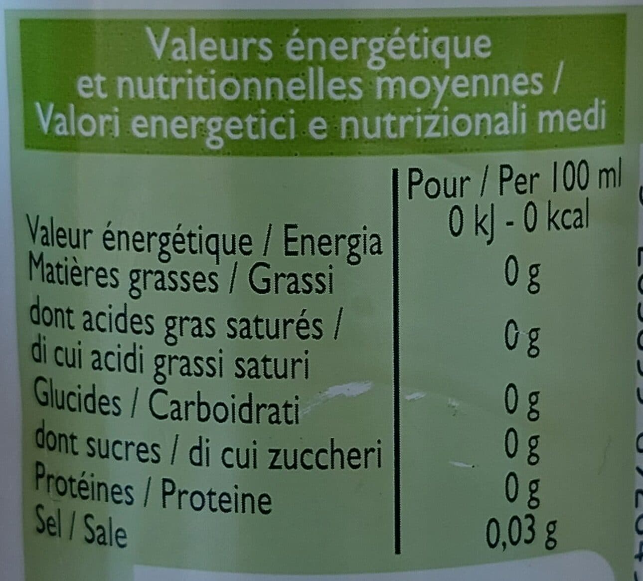 Leader Price Oh! Eau aromatisée saveur citron - citron vert packshot