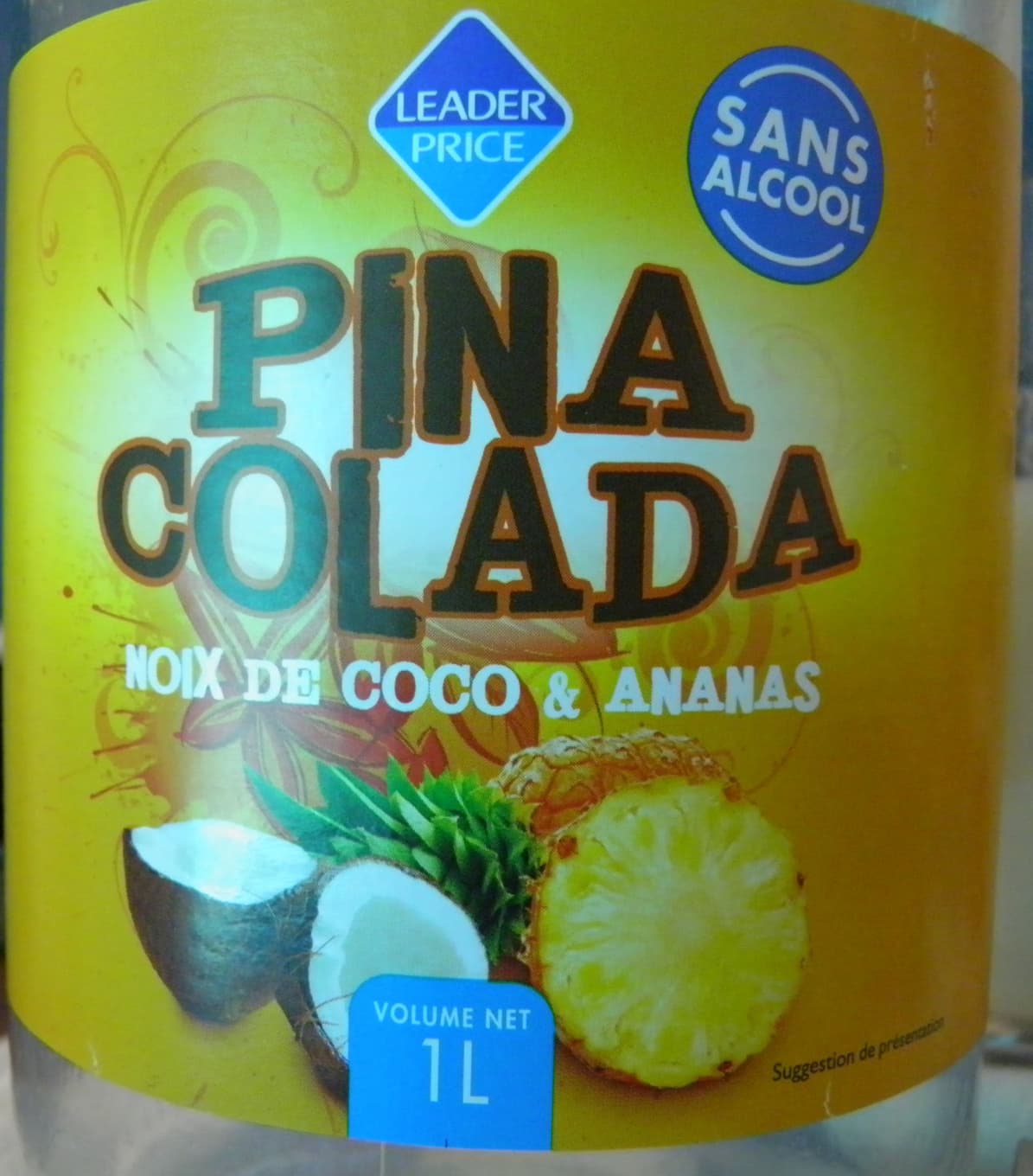 Leader Price Pina Colada Noix de coco & ananas packshot