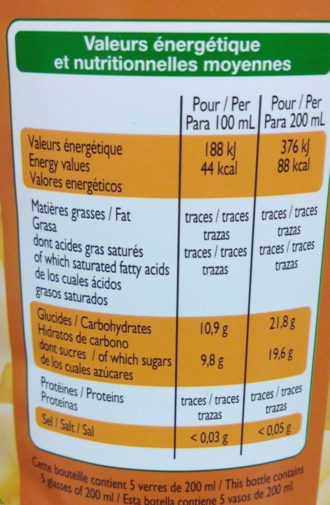 Leader Price Nectar banane packshot