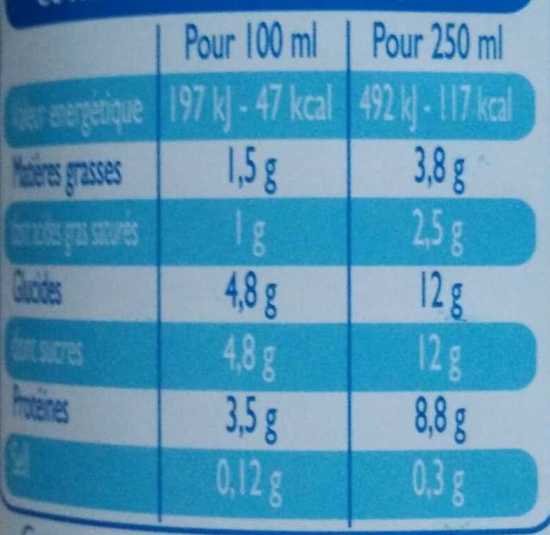 Leader Price Lait demi-écrémé packshot