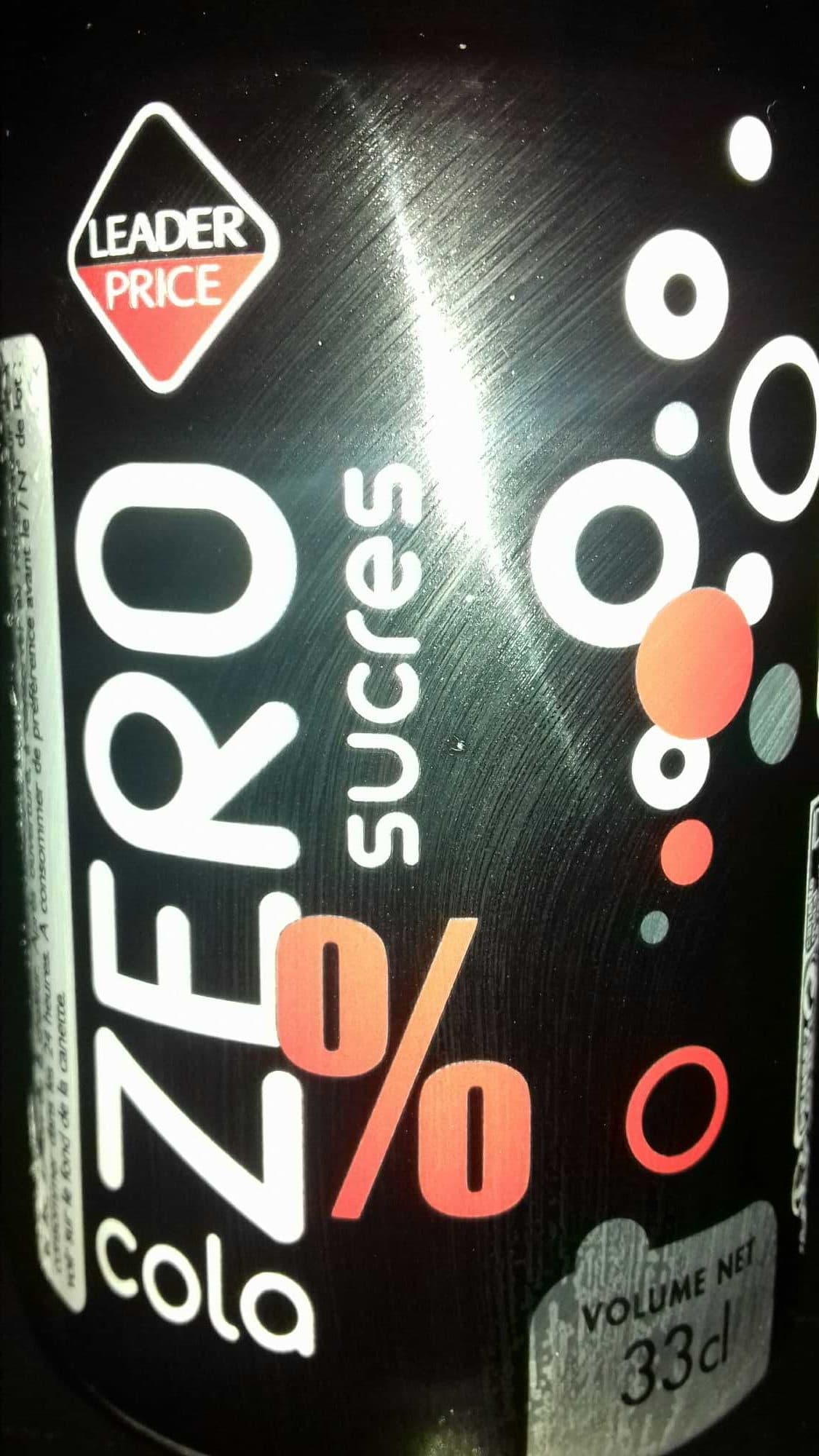 Leader Price Leader Price Cola (diet) - Zero Sucres packshot
