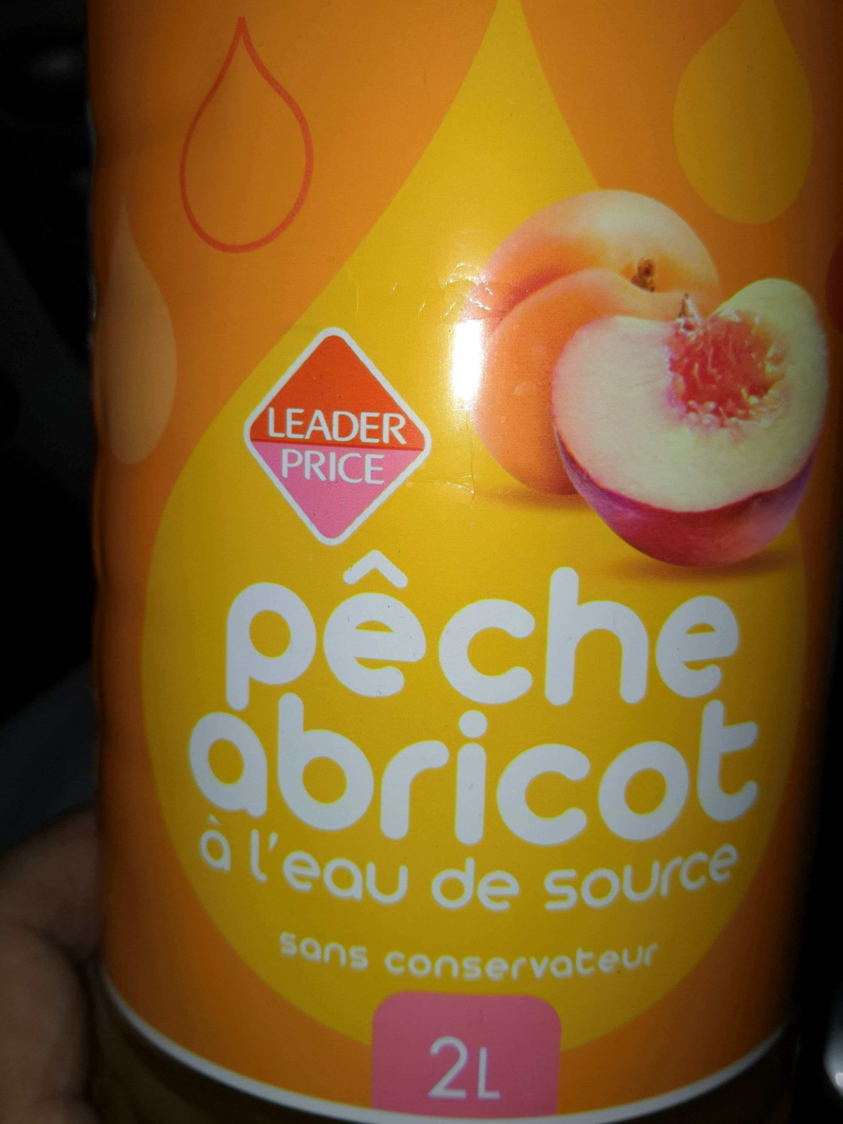 Leader Price Peche Abricot a l Eau De Source packshot