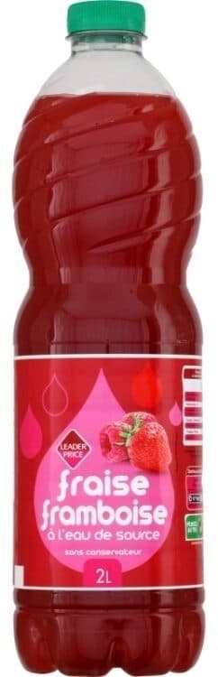 Leader Price Boisson Fraise framboise packshot