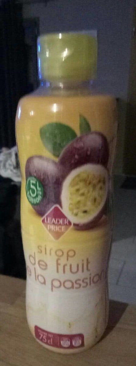 Leader Price Sirop passion packshot