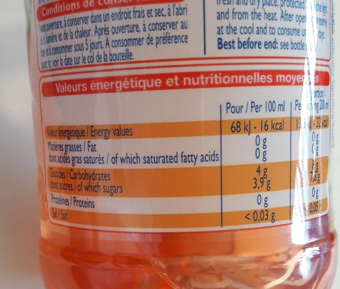 Leader Price Eau Aromatisée Saveur Fraise packshot