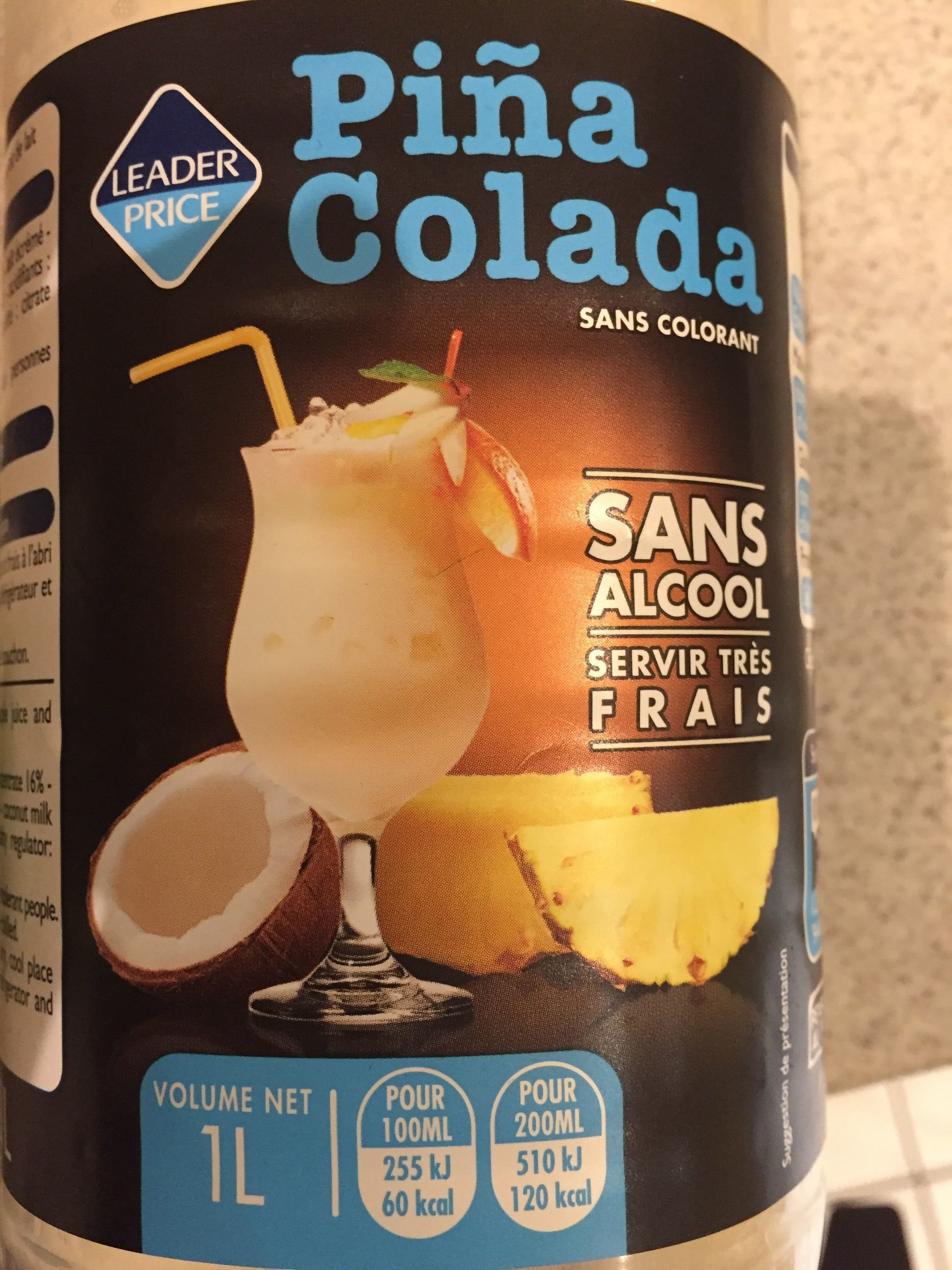 Leader Price Piña Colada packshot