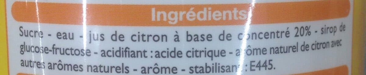 Leader Price Sirop de Citron packshot