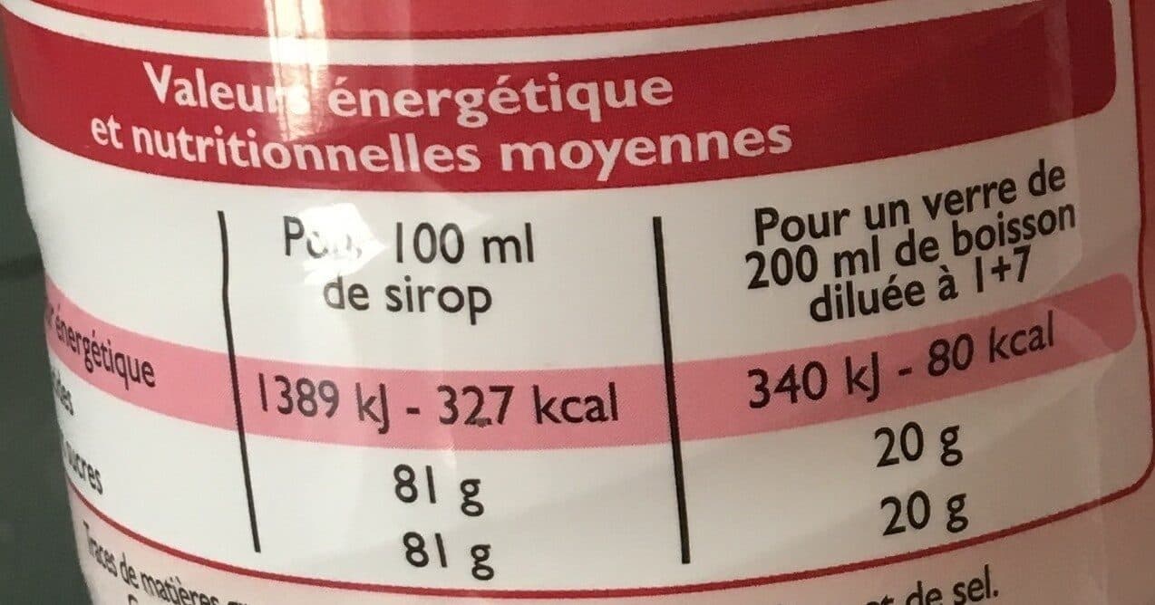 Leader Price Sirop de Grenadine packshot