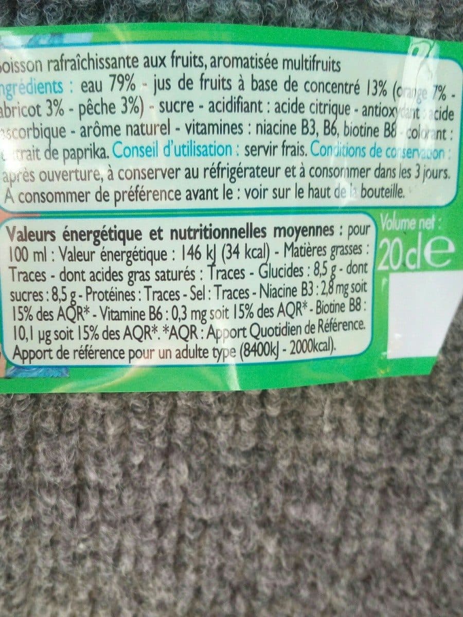 Leader Price Topi'fruits multivitaminé packshot