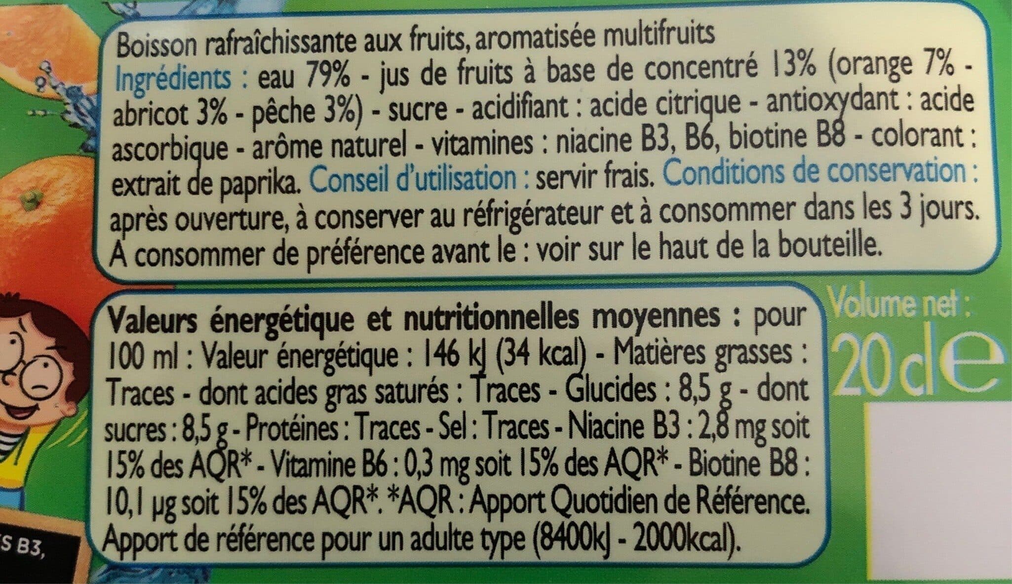 Leader Price Topi'fruits multivitaminé packshot
