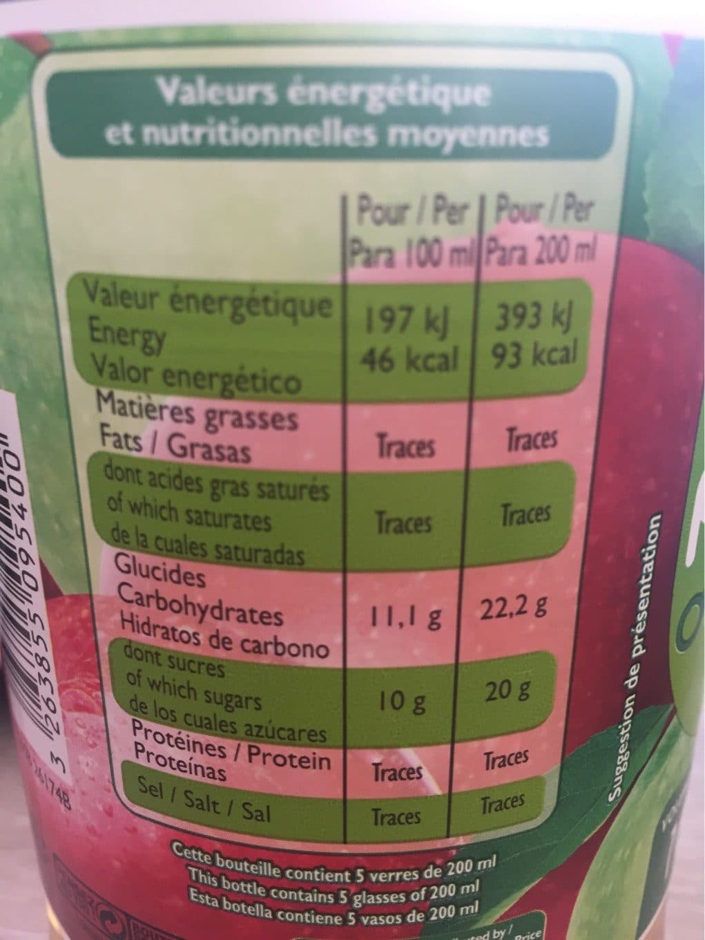 Leader Price Pur Jus de Pommes packshot