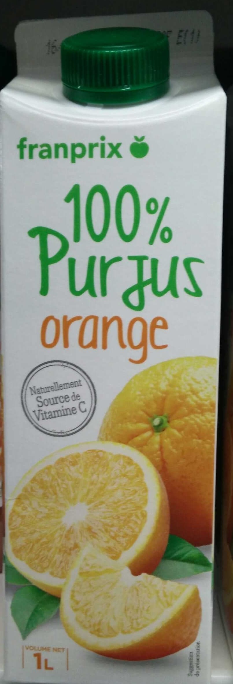 Franprix Pur jus orange packshot
