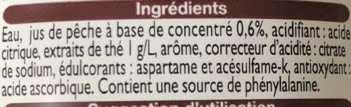 Leader Price Thé glacé saveur pêche packshot