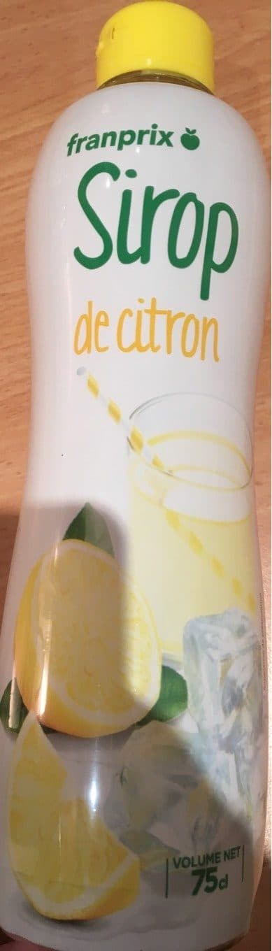 Franprix Sirop de citron packshot