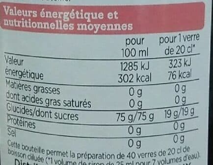 Franprix Sirop de grenadine packshot
