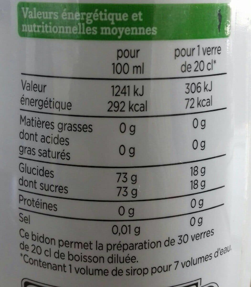 Franprix Sirop de menthe packshot