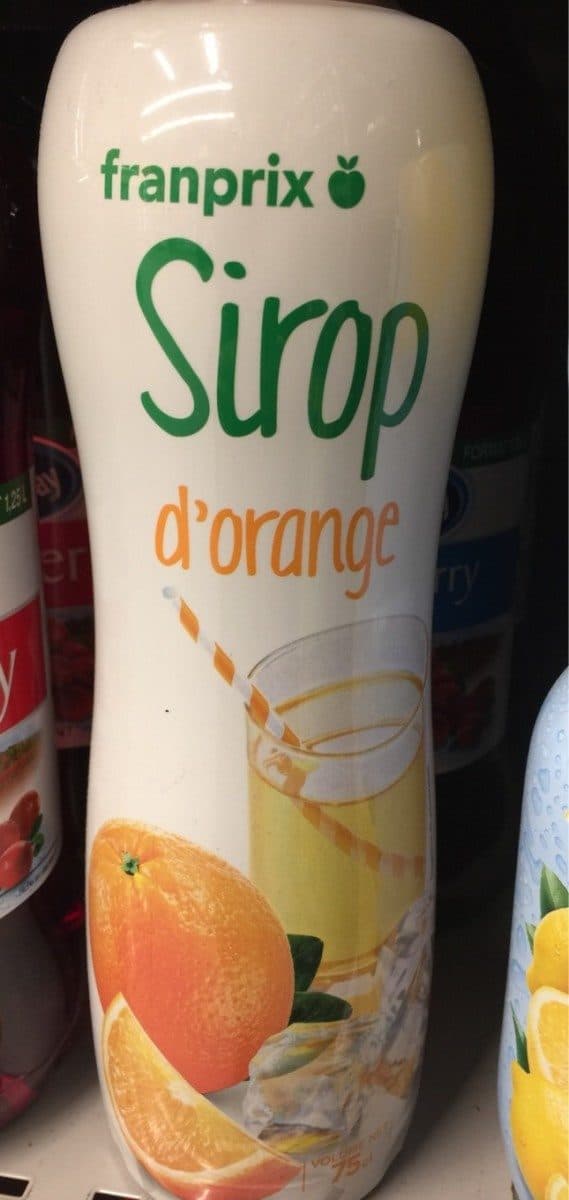Franprix Sirop d’orange packshot