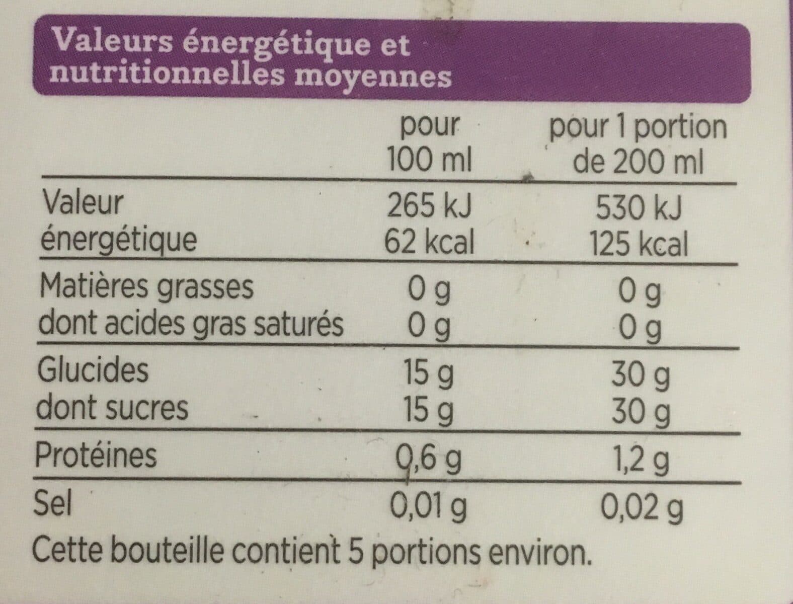 Franprix pur jus de raisin packshot