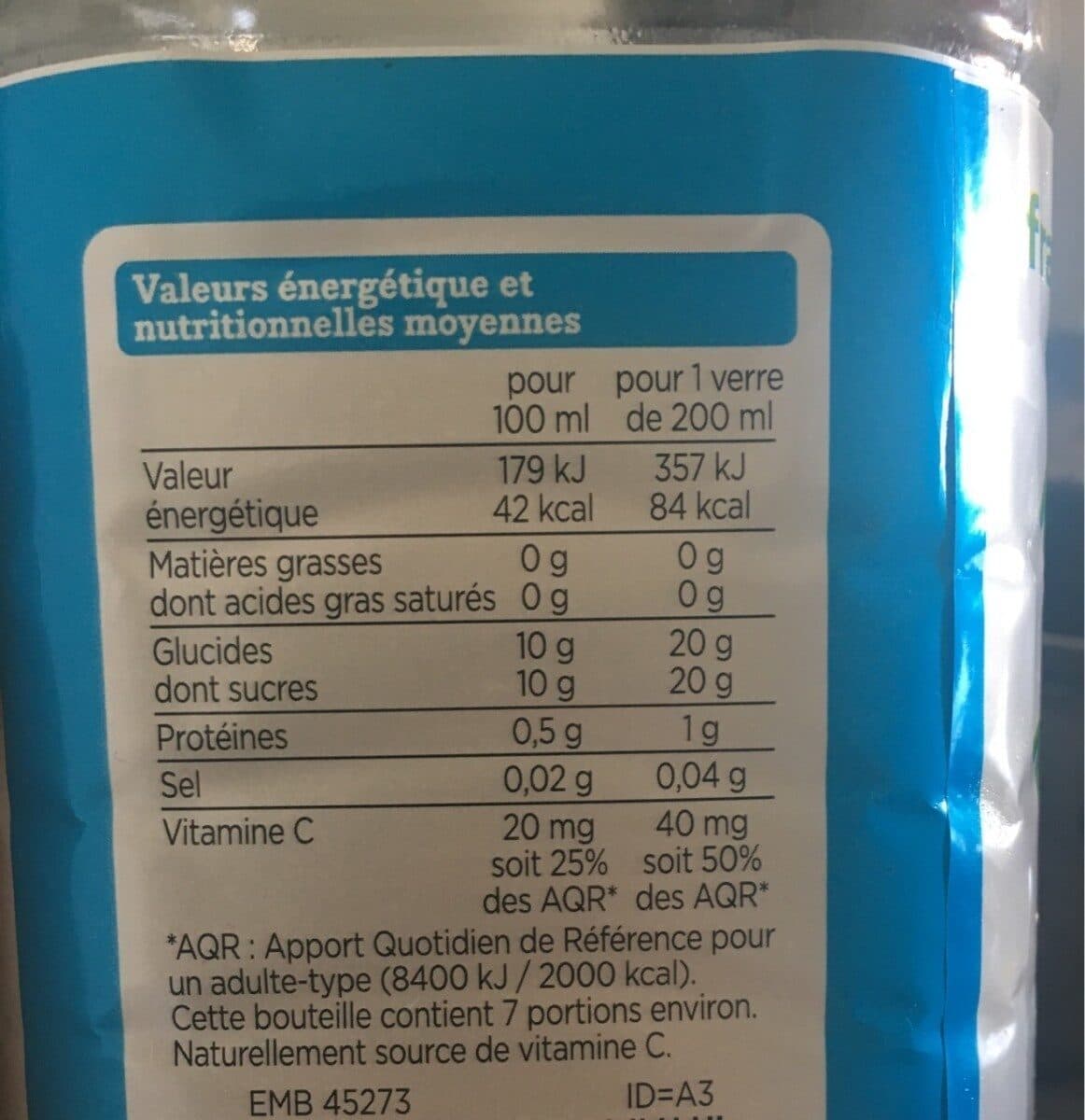 Franprix pur jus d oranges packshot
